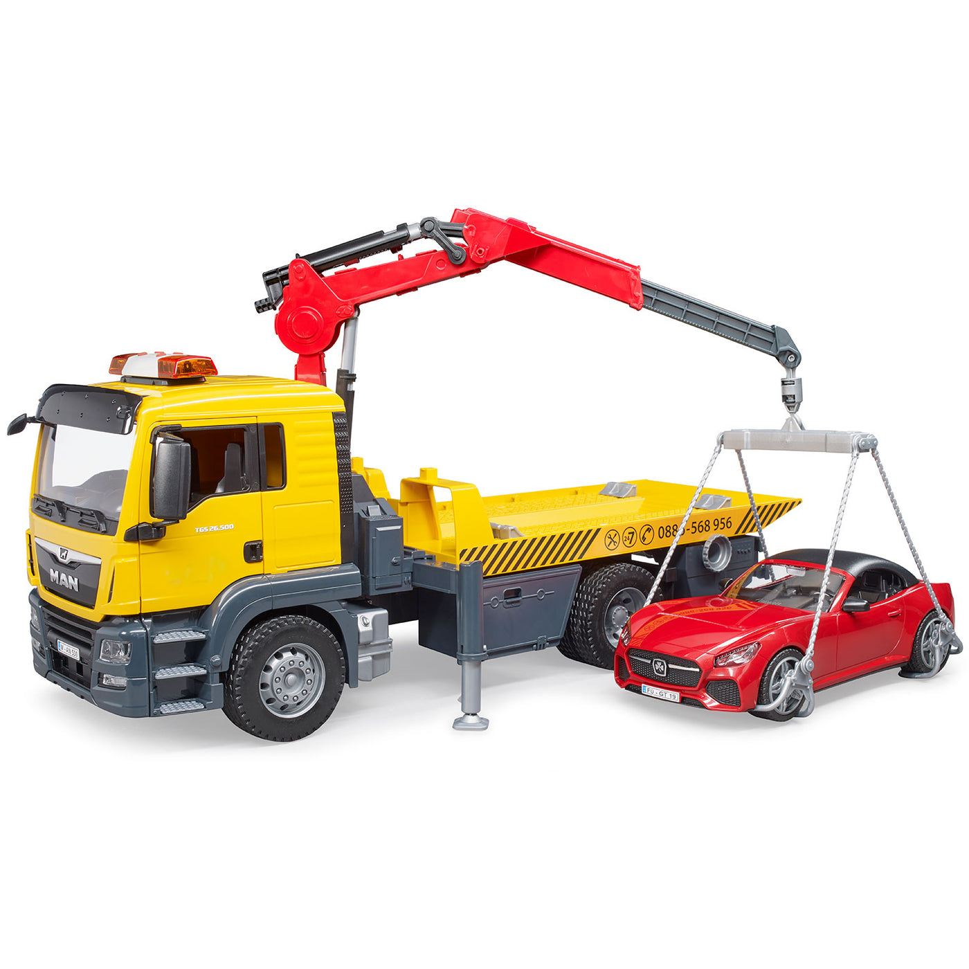 Tralas su sportiniu automobiliu Br-03750