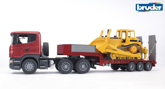 SCANIA R serijos sunkvežimis/tralas ir Cat® buldozeris 03555